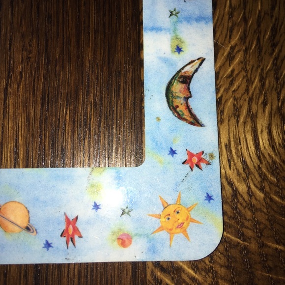 Accents | Blue Sunmoonstarsplanets Magnetic Photo Frame | Poshmark